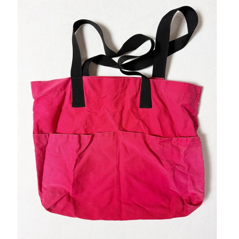 Vintage Y2K Esprit Sportiv Pink Canvas Tote Bag Logo Retro 2000s - Picture 5 of 8